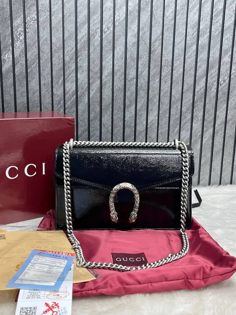 Gucci Dionysus Large Patent Leather Premium Withbox DustCover - Image 3