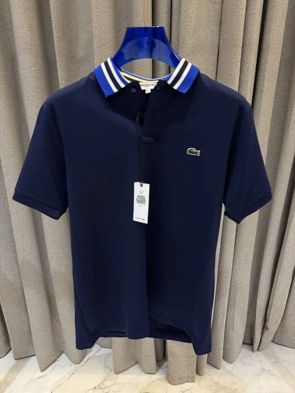 Lacoste Premium Store Article Navy Blue Polo Tshirt - Image 2