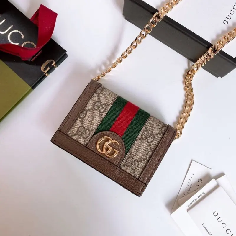 Gucci Ophidia GG Chain On Wallet With OriginalBox