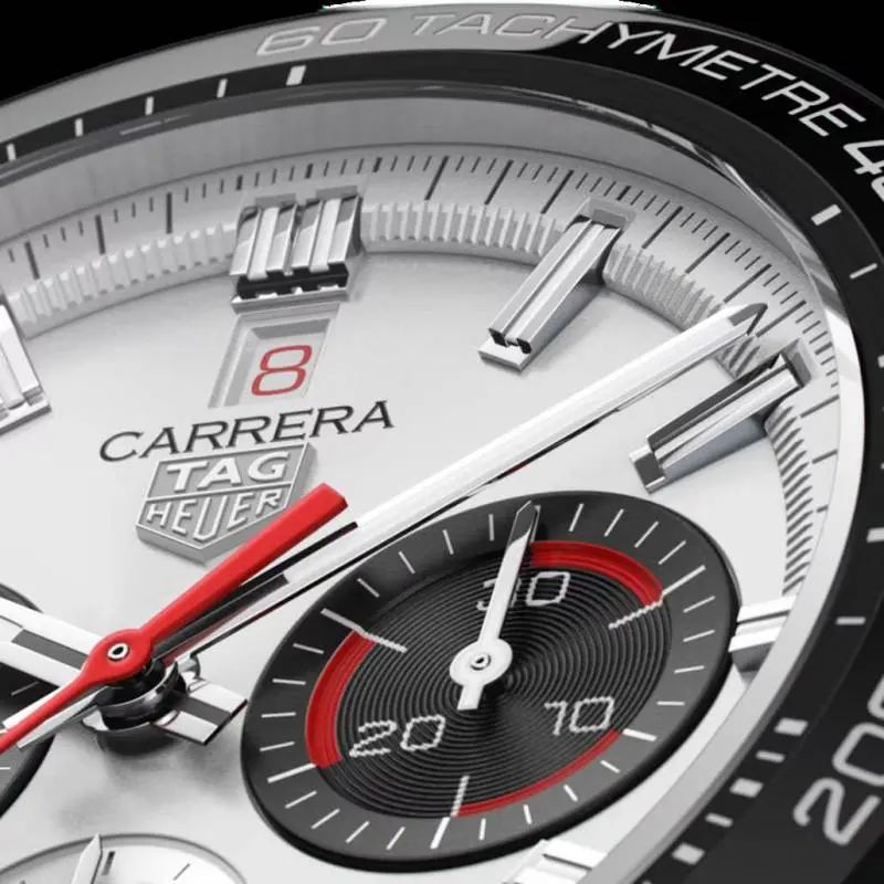 Tag Heuer Carrera Sport Chronograph 44mm silver white - Image 4