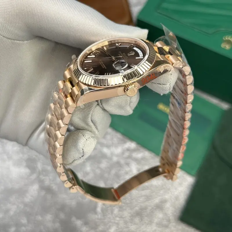 Rolex Oyster perpetual Day Date Rose Gold Chocolate Ref228235 Z-R Quality - Image 3