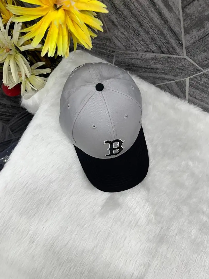 Boston New Era Dual Tone Black And Grey Premium Unisex Cap With Safety Box - Image 3