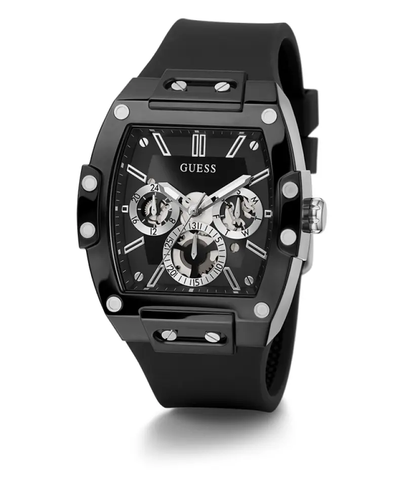 Guess Rectangle Chronograph Black-Silver Chronograph - Image 3