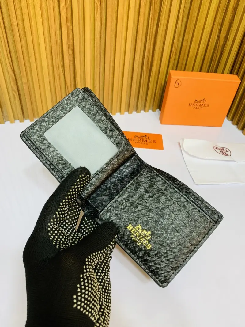 201 HERMEZ FULL BLACK PREMIUM QUALITY WALLET WITH BOX - Image 4