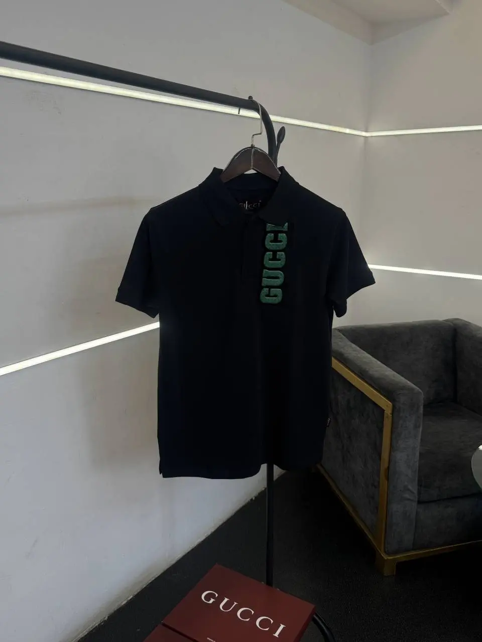 Gucci imported box pack polo tshirt black