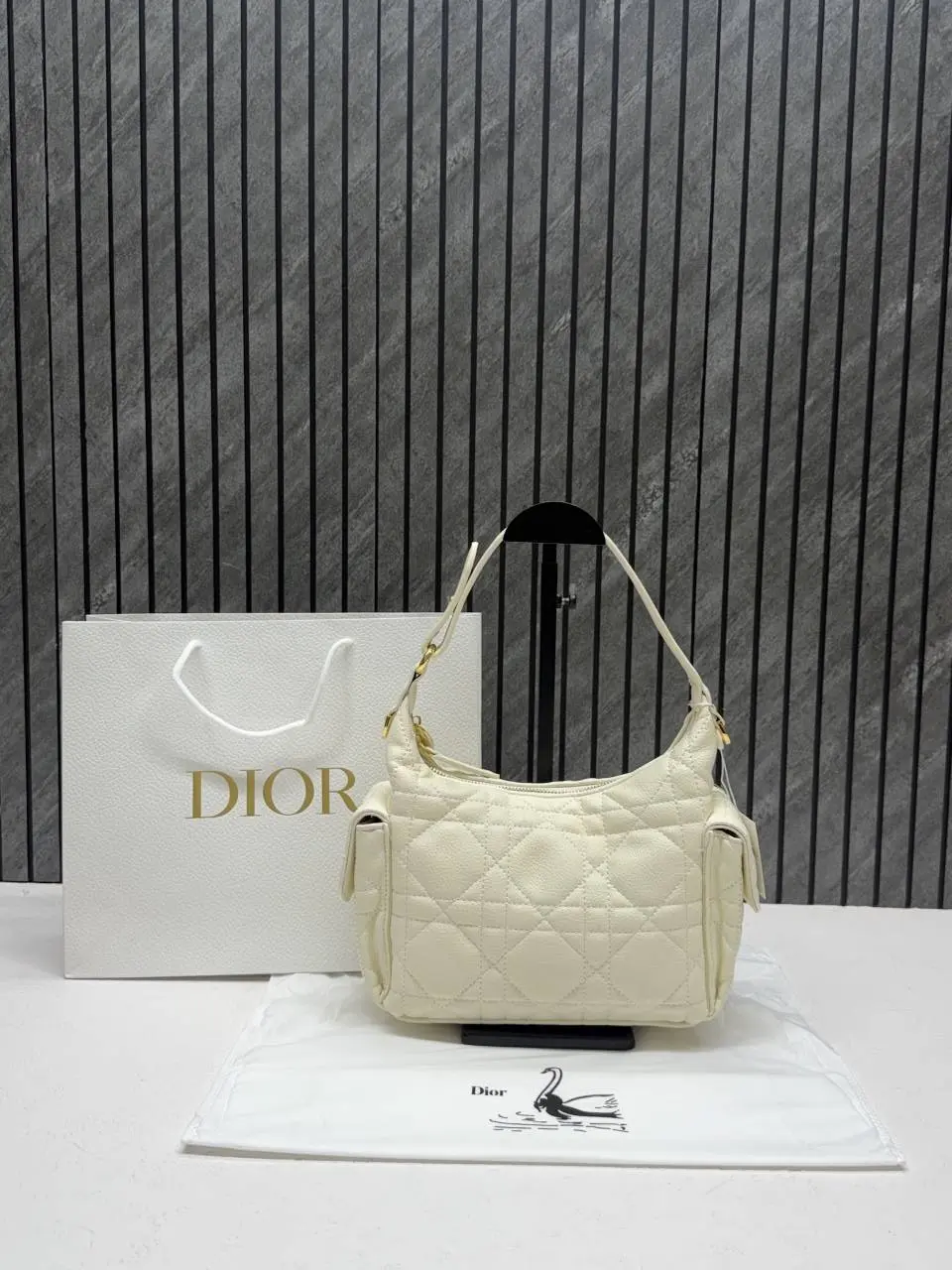 Dior CB D Dream Medium Hobo Shoulder Crossbody Bag With CarryBag & DustCover - Image 6