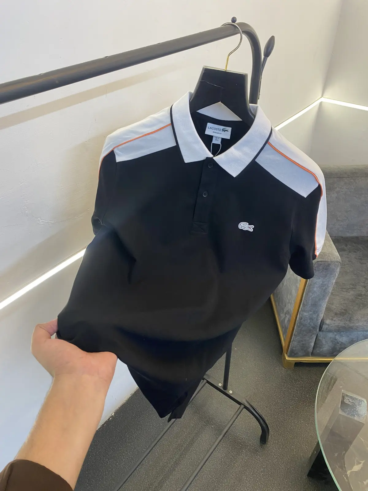 Lacoste imported polo tshirt black - Image 2