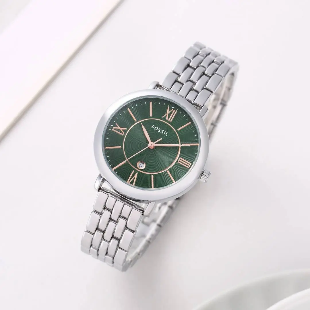 Fossil Jacqueline Silver-Green