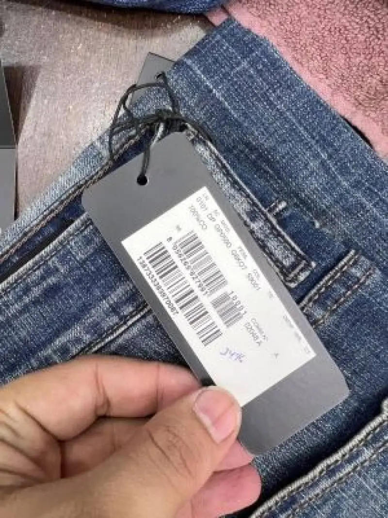 Dolce and Gabban a Green Shade Premium Imported Stretchable Lycra Fabric Straight Fit Denim with Emboss Logo Sale Offer 3496 - Image 5