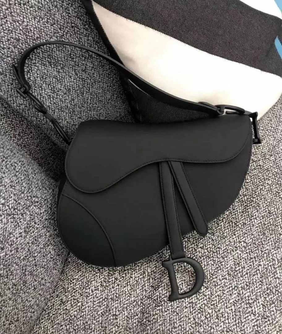 Dior CB Saddle With OriginalBox CarryBag All-Black LeatheR - Image 4