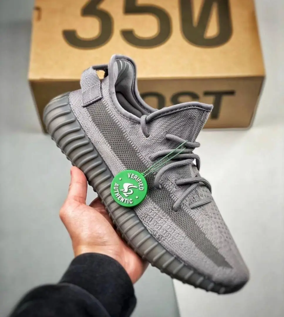 Adidas Yeezy Boost 350 V2 Space Ash With Full Accessories SEMI UA