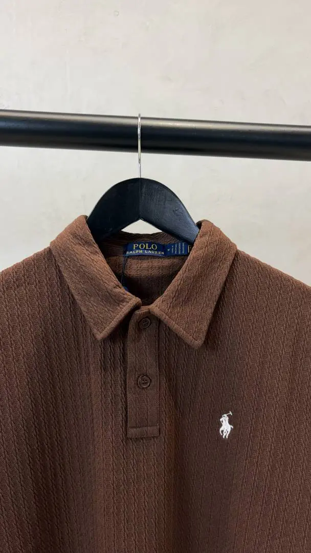 Polo Ralf Lauren Full Sleeves Textured T-Shirt 1052 - Image 3
