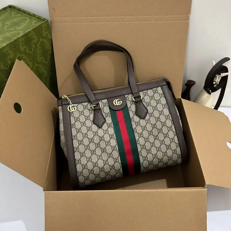 Gucci Ophidia Medium Tote Premium DoubleBox Packing
