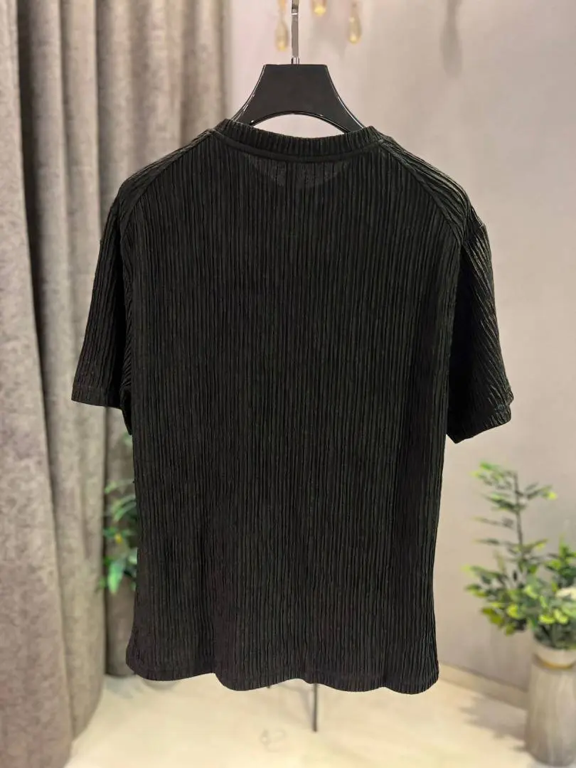 KOREAN IMPORTED HIGH DEMAND ARTICLE T-SHIRT BLACK - Image 4