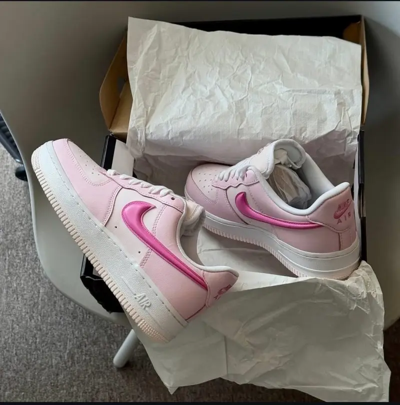 Nike Airforce 1 Low 07 Paw Print Pink 751 - Image 4