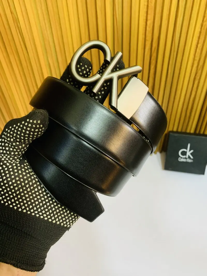 21 CK CALVIN KLINE GREY PREMIUM QUALITY BELT WITH BOX - Image 4