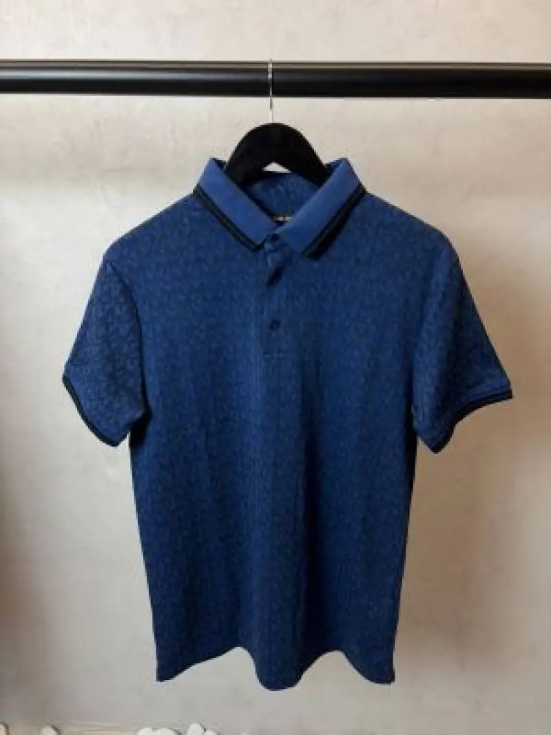 Michael kor Blue Monogram Polo T Shirt 1033.Sale-offer VS1000 - Image 2