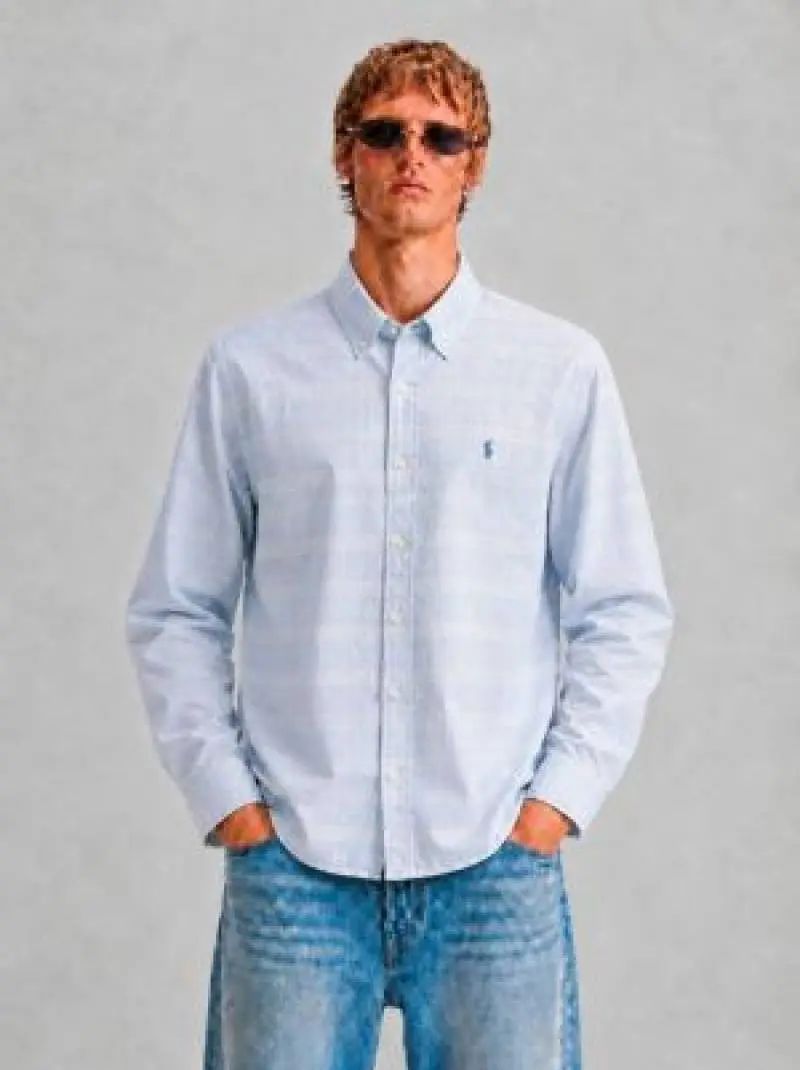 Ralph LAUREN P-OLO IMPORTED STORE ARTICLE SHIRT SKY BLUE