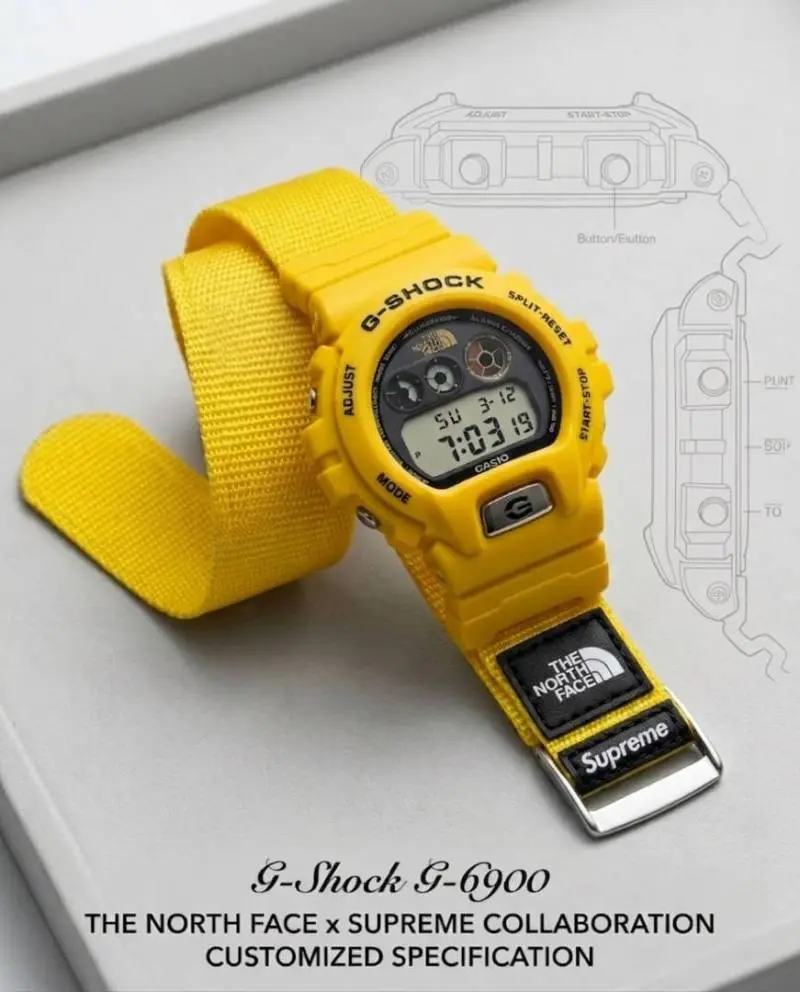 Casio G-Shock x Supreme x Special Edition full yellow - Image 2
