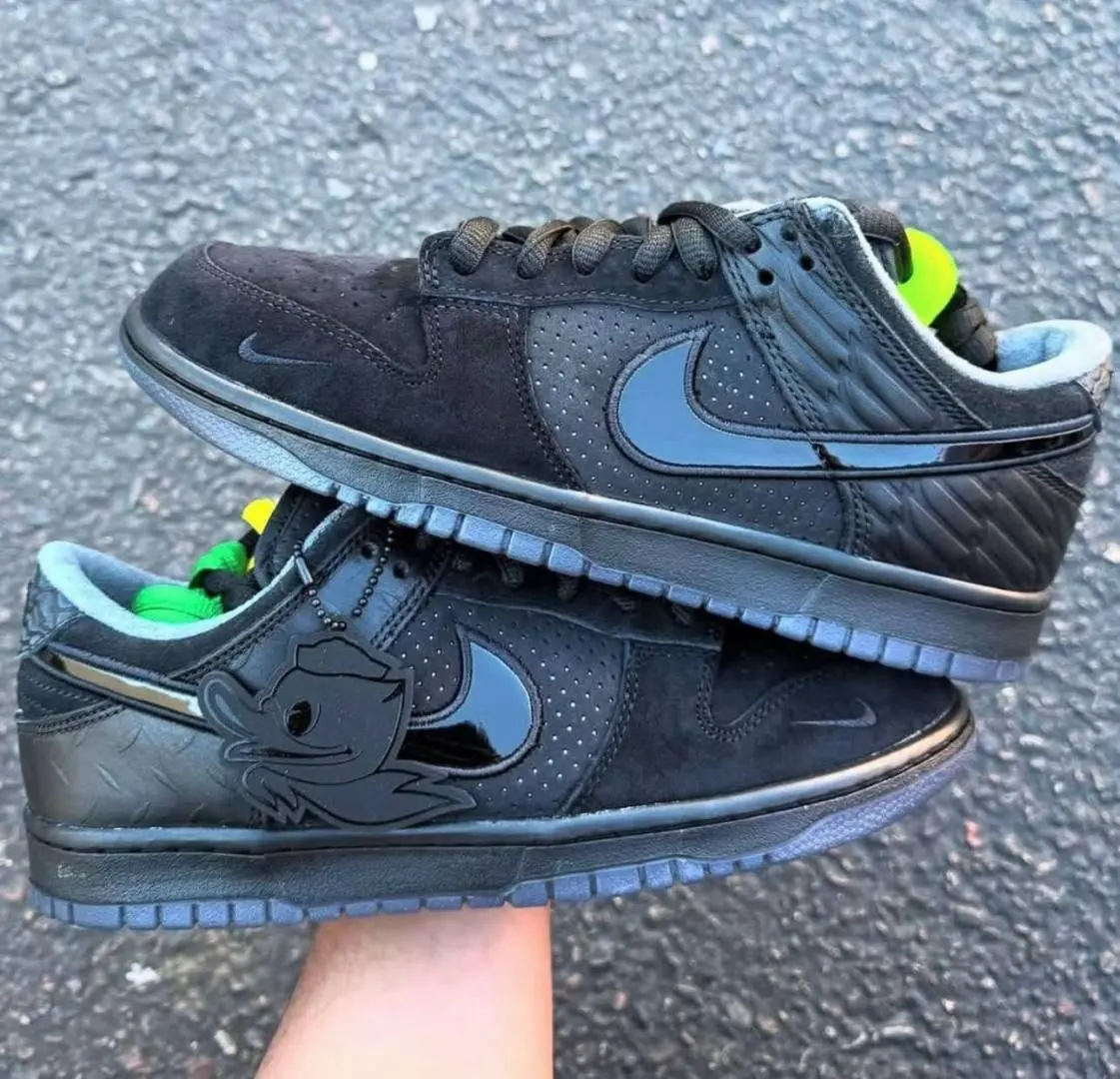 Nike SB DUNK LOW DUCK FEATHER BLACK UNIVERSITY OREGON - Image 5