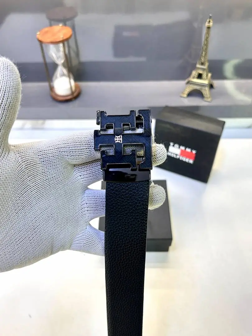 Tommy Hilgi Black Glossy Belt Fa 933 - Image 3