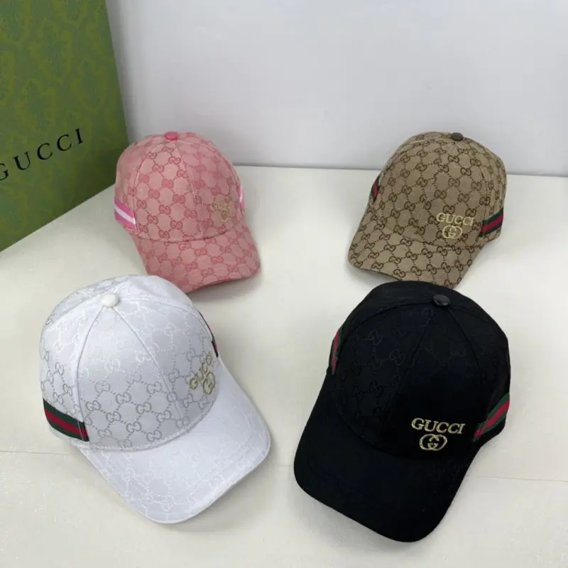 Gucci GG Harmosas Beige Premium Unisex Cap (With Box) - Image 4