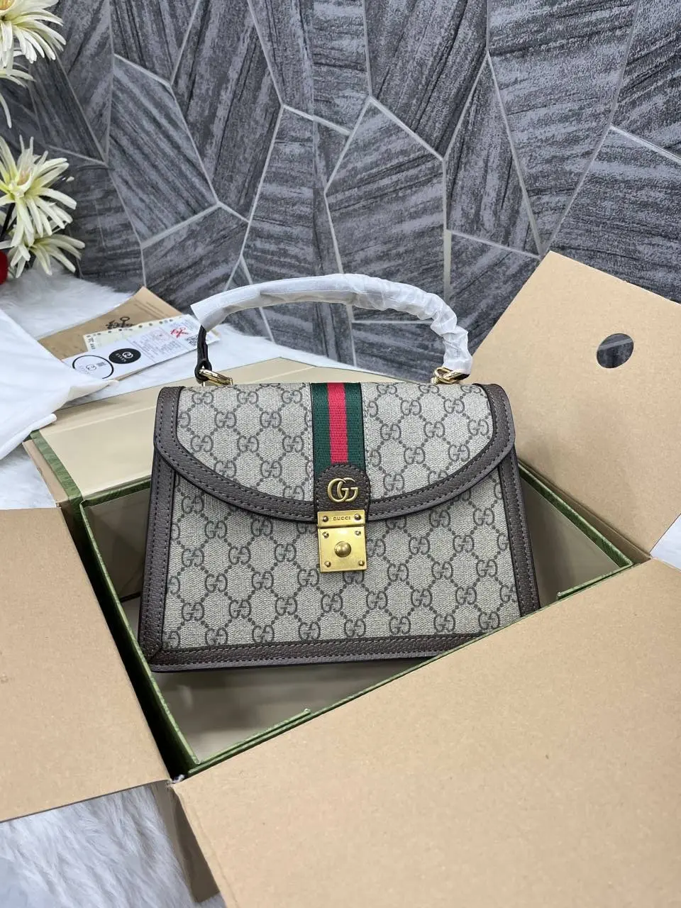 Gucci Ophidia Top Handle Premium Doublebox 11 Replicq - Image 5