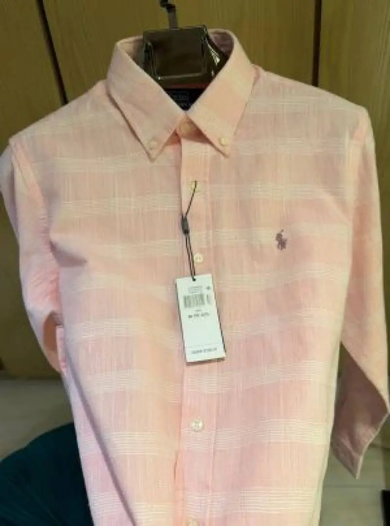Ralph LAUREN P-OLO IMPORTED STORE ARTICLE SHIRT PINK - Image 4