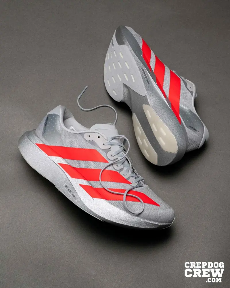 Adidas Adizero Evo Sl red Grey Iron Metallic 216 - Image 2