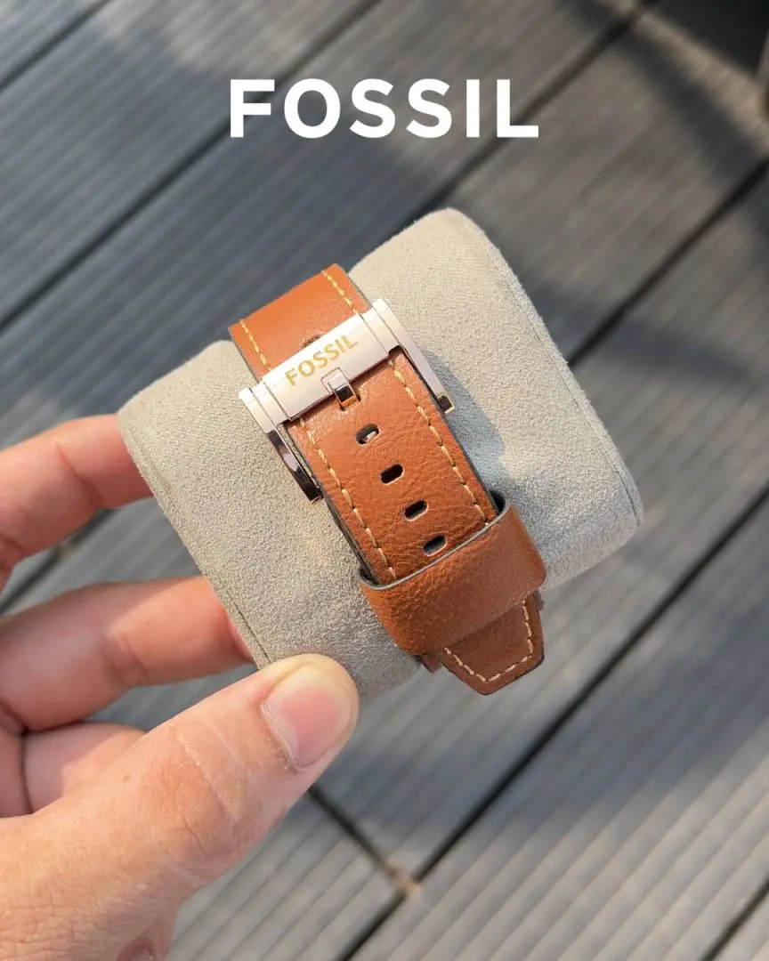 Fossil Bronson Chronograph Luggage Leather - Image 3