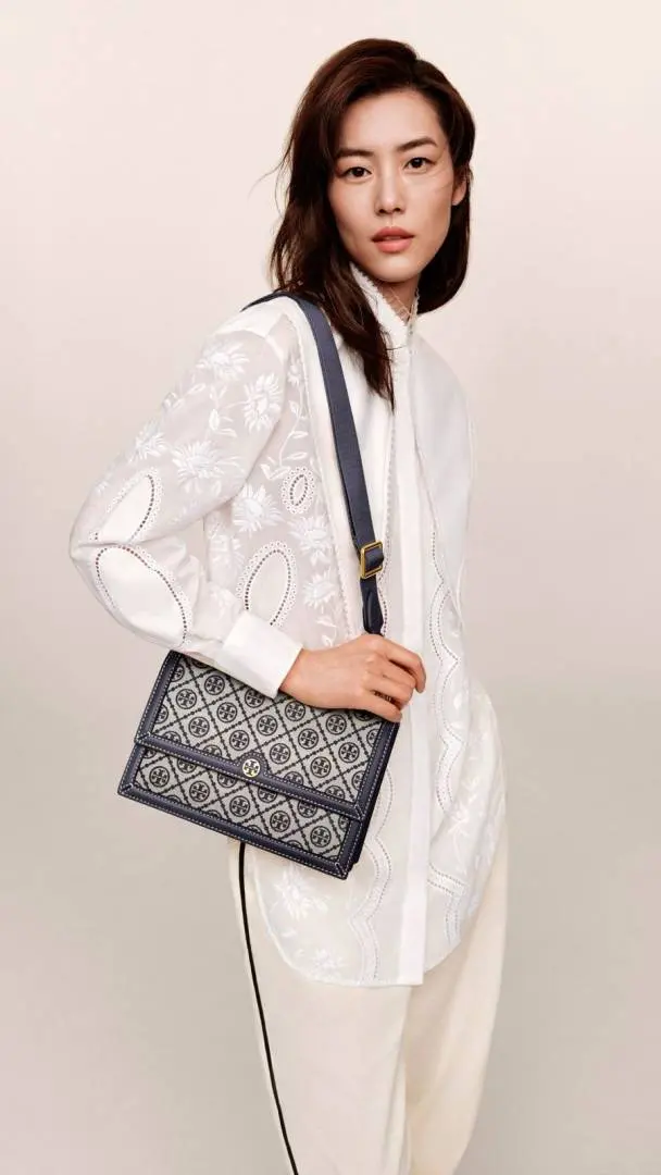 Tori Burch T Monogram Jacquard Crossbody Bag With OriginalBox 2 SlingBelt - Image 4