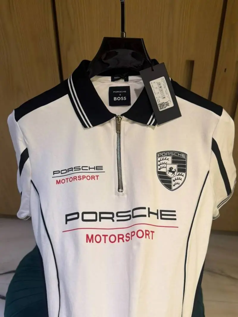 PORSCHE BOSXS IMPORTED STORE ARTICLE POLO T-SHIRxT - Image 4