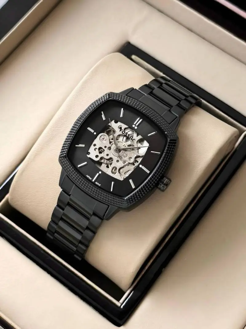 Fossil x Nick Jonas Machine Luxe Automatic full black - Image 2