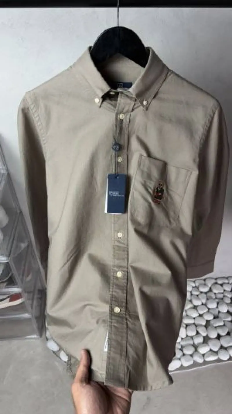Ralph lauren premium bear logo shirt 1261