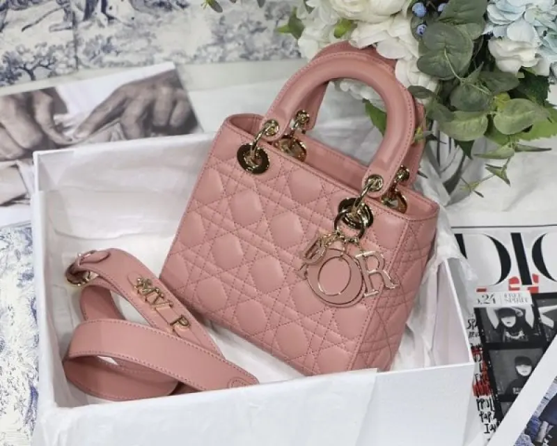 Dior Lady My ABC Elite Quality With OG Box & Dus Bag & Scarf WIth Star Charm (Pink-294) - Image 3