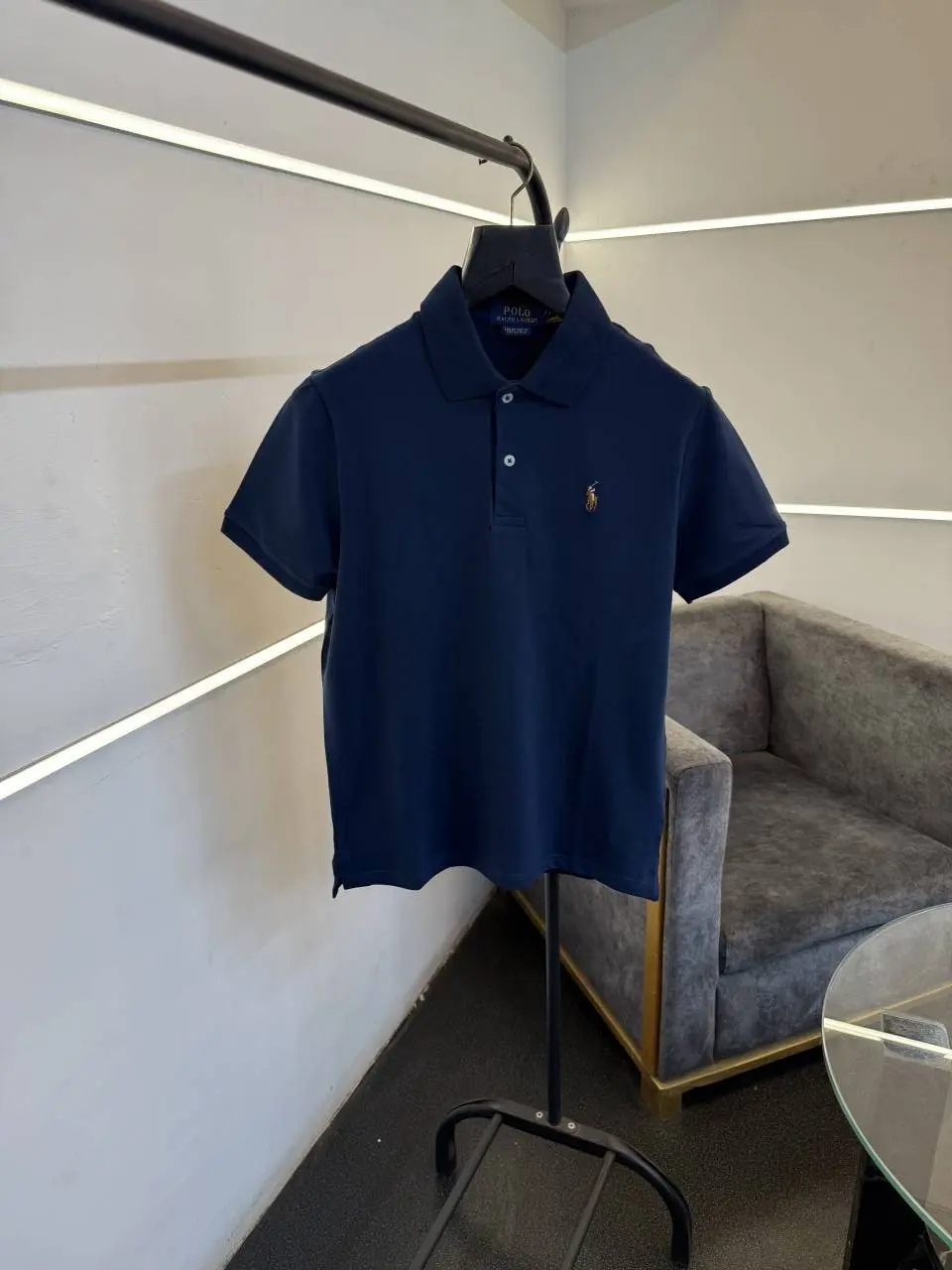 Ralph lauren imported embroidery logo polo tshirt blue