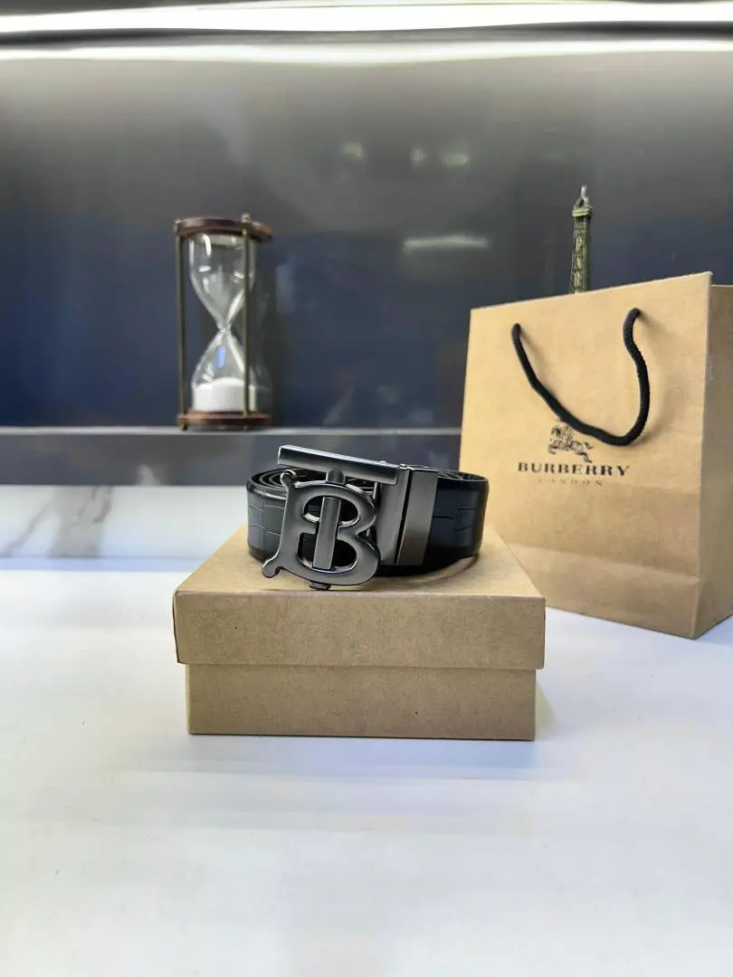 Burberry Grey Reversible Belt Fa 661 - Image 2