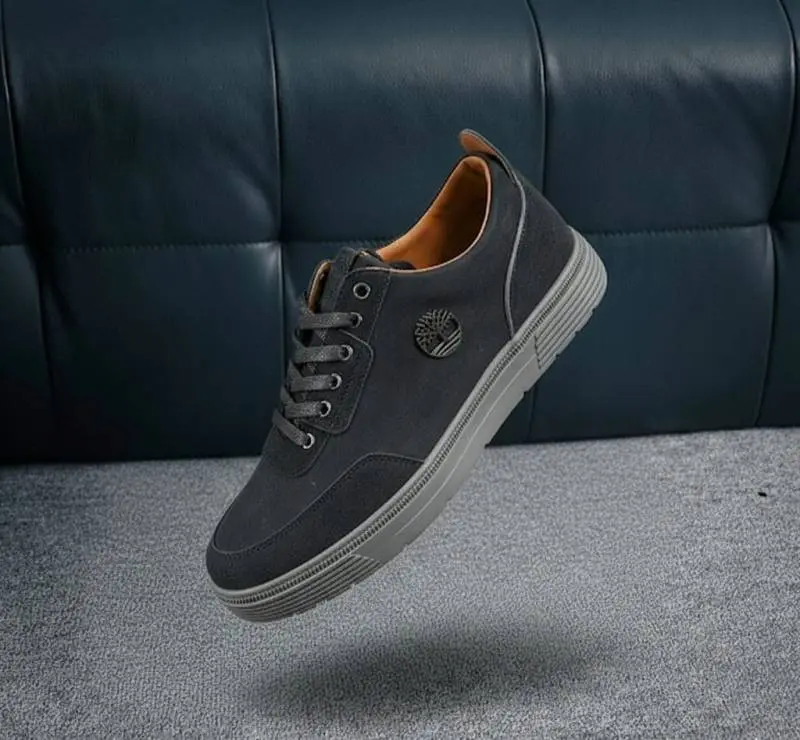 TIMBERLAND LOW BLACK GREY CASUAL SNEAKER WITH SUEDE - Image 2