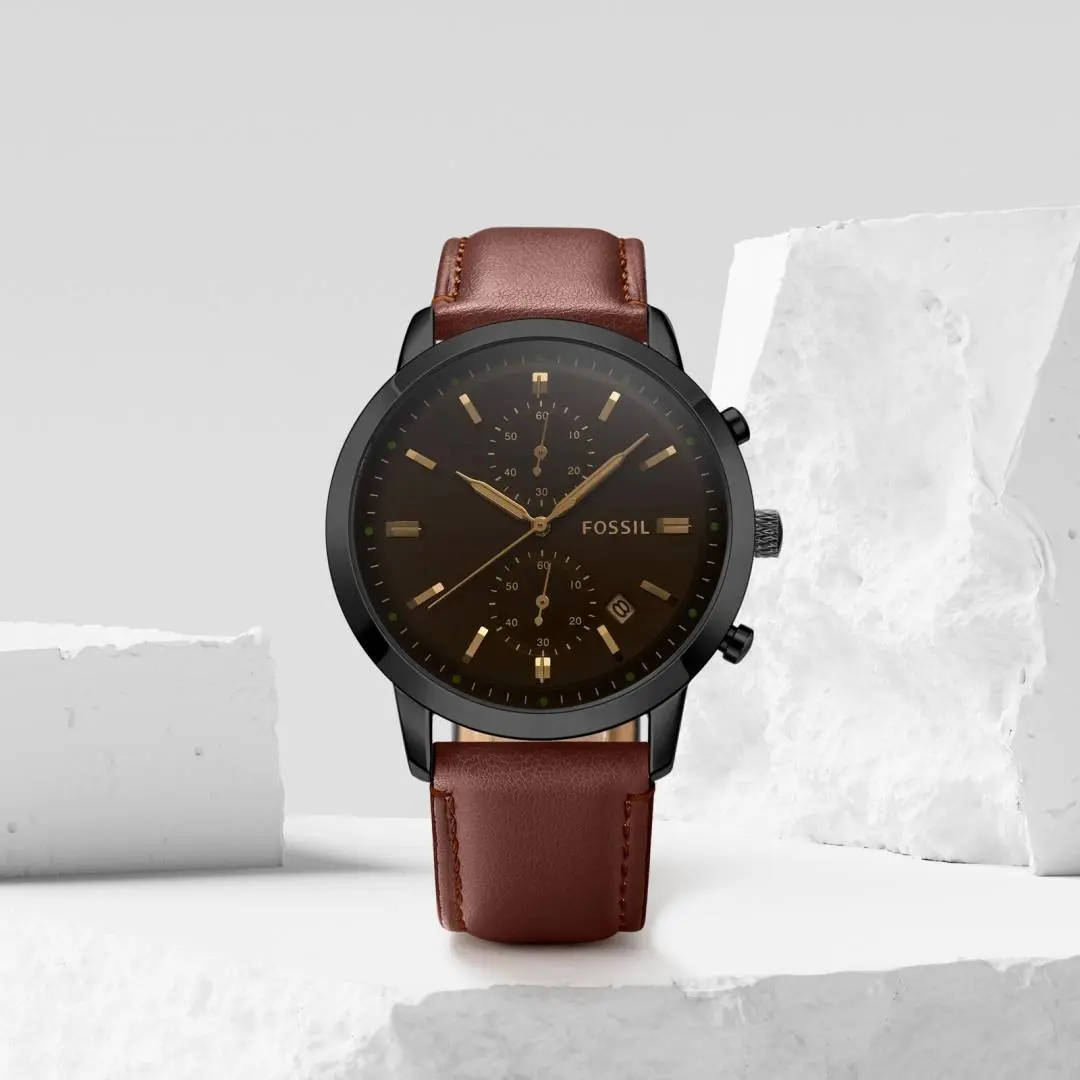 Fossil Townsman Chronograph DarkBrown-Black-Brown