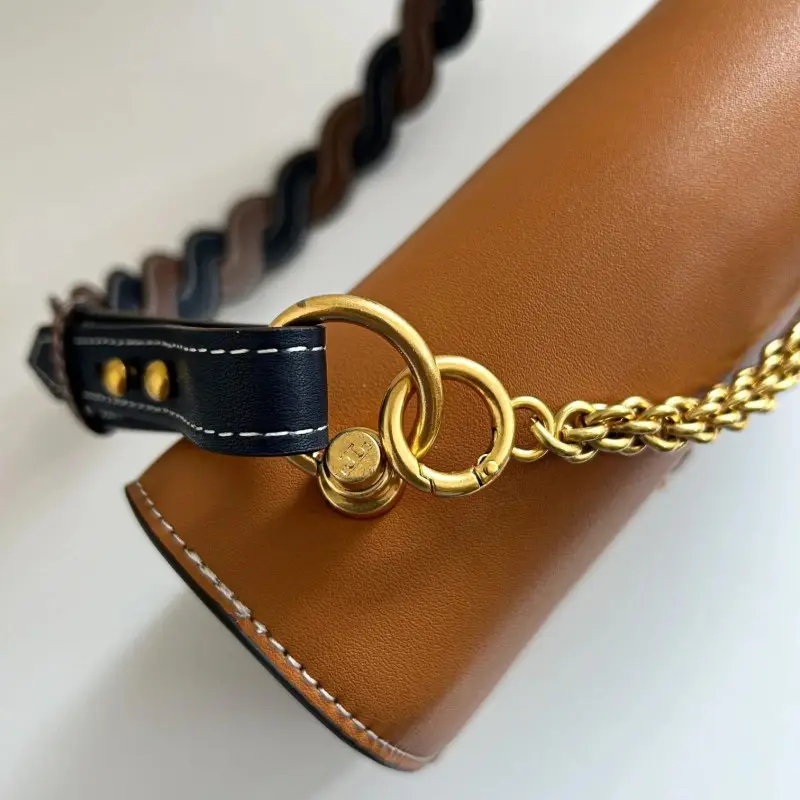 Tori Burch Miller Premium Shoulder Bag With OG Box & Dust Bag (Brown - 462) - Image 4