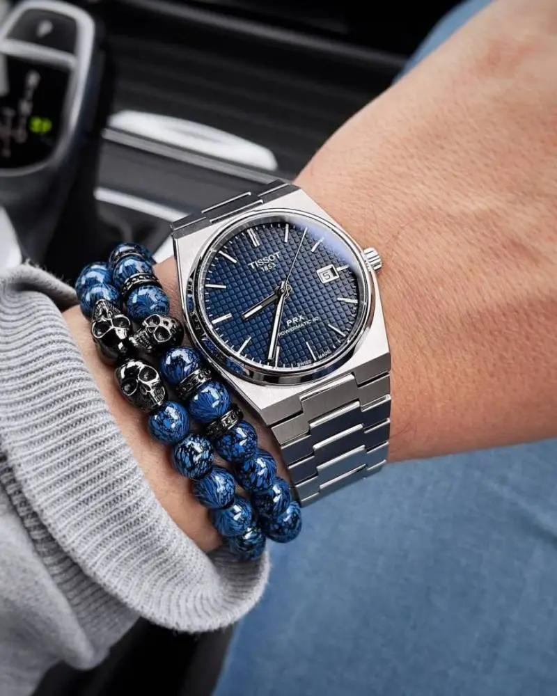 Tissot 1853 Prx Automatic Top Quality silver dark blue - Image 5