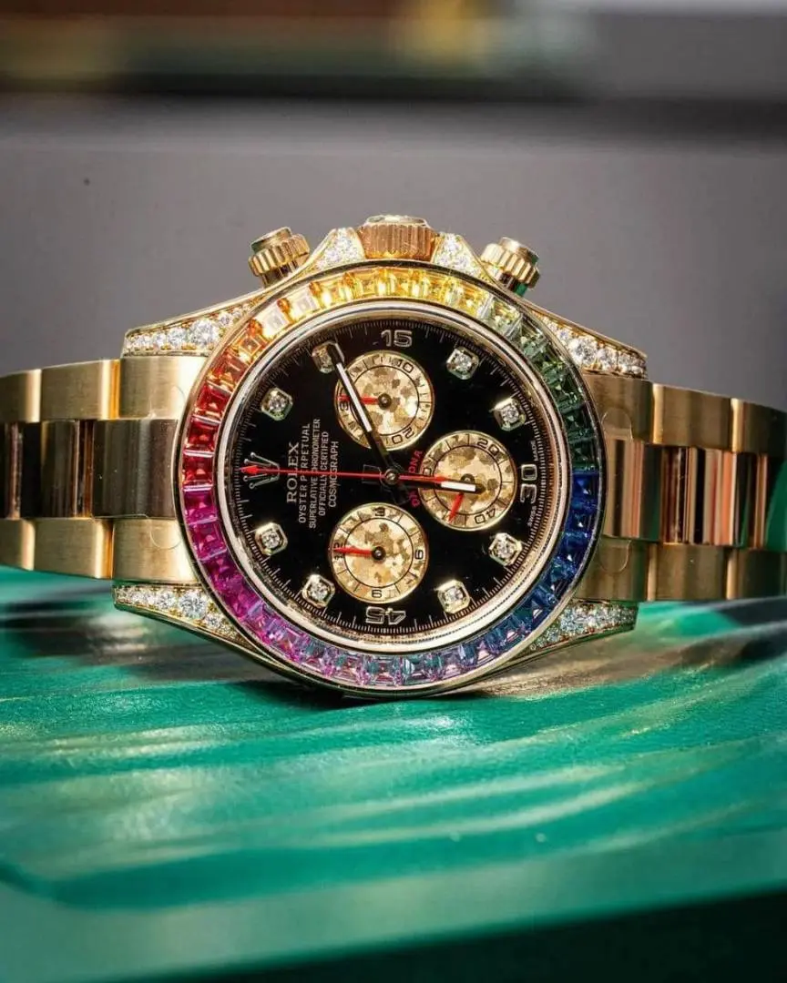 Rolex Oyster Perpetual Rainbow Gold - Image 5