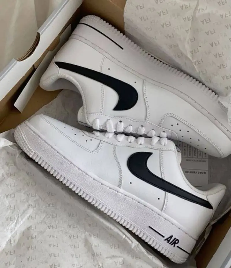 Nike Airforce 1 Low 07 white black swoosh - Image 3