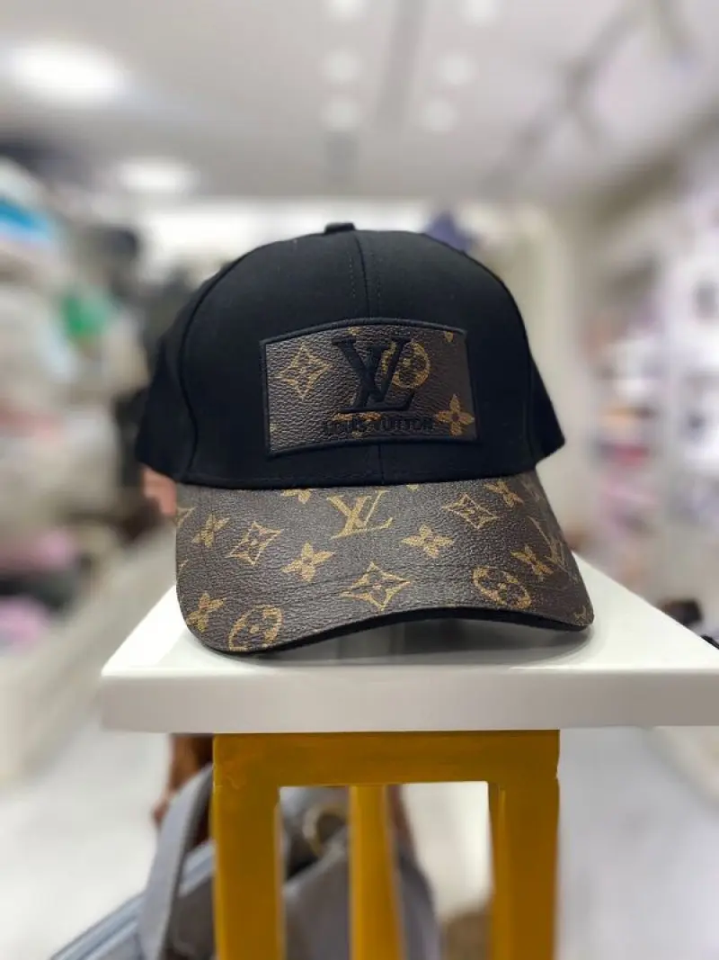 Louis Vuitton Front Logo Black Monogram Premium Unisex Cap (With Safety Box) - Image 3
