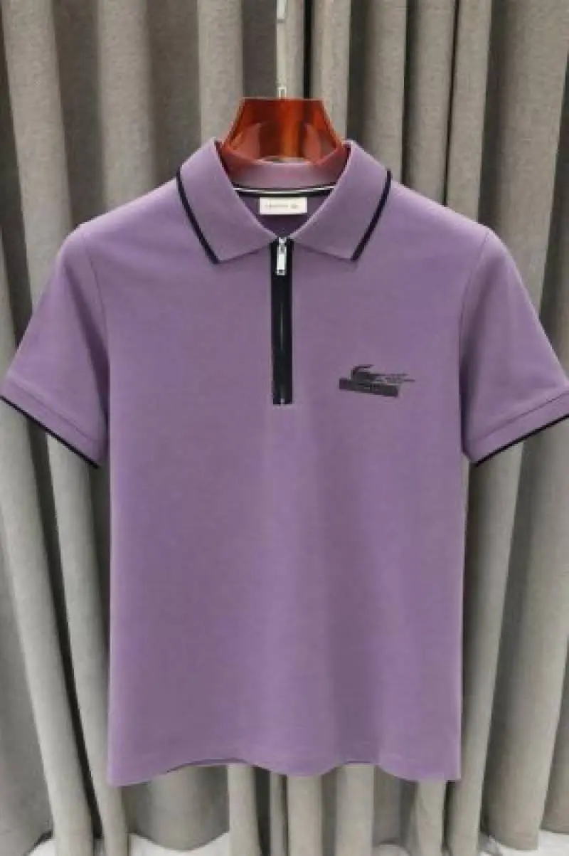 Lacoste imported polo tshirt purple