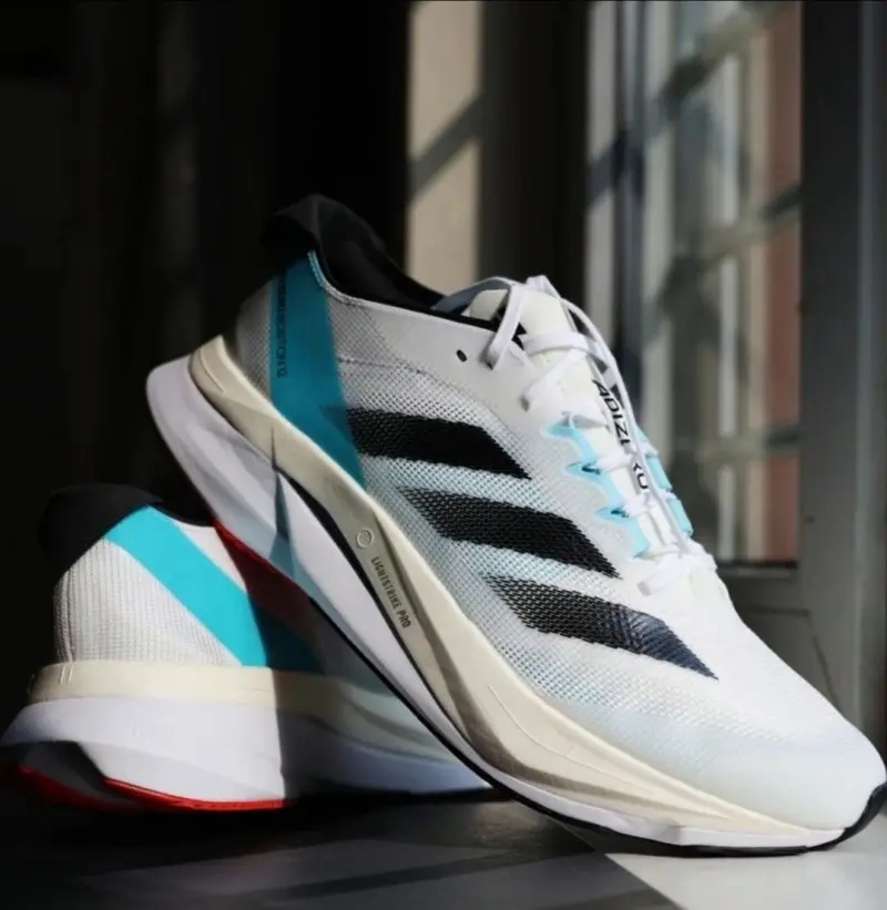 Adidas Adizero Boston 12 Light Aqua - Image 3
