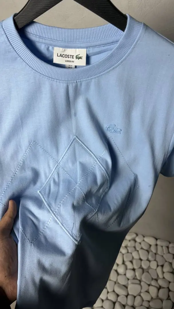 Lacoste Diamond Stitch T-Shirt 1232 - Image 2