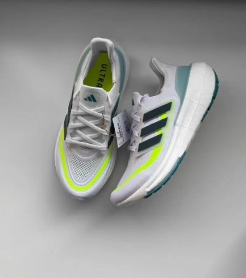 Adidas ultraboost blanca azul verde - Image 2