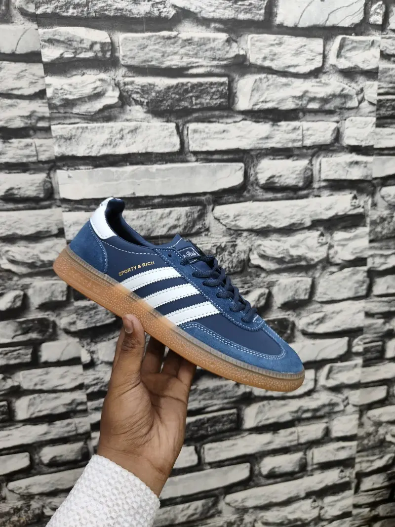 Adidas x Sporty Rich Handball Spezial suede Navy 1923 - Image 4