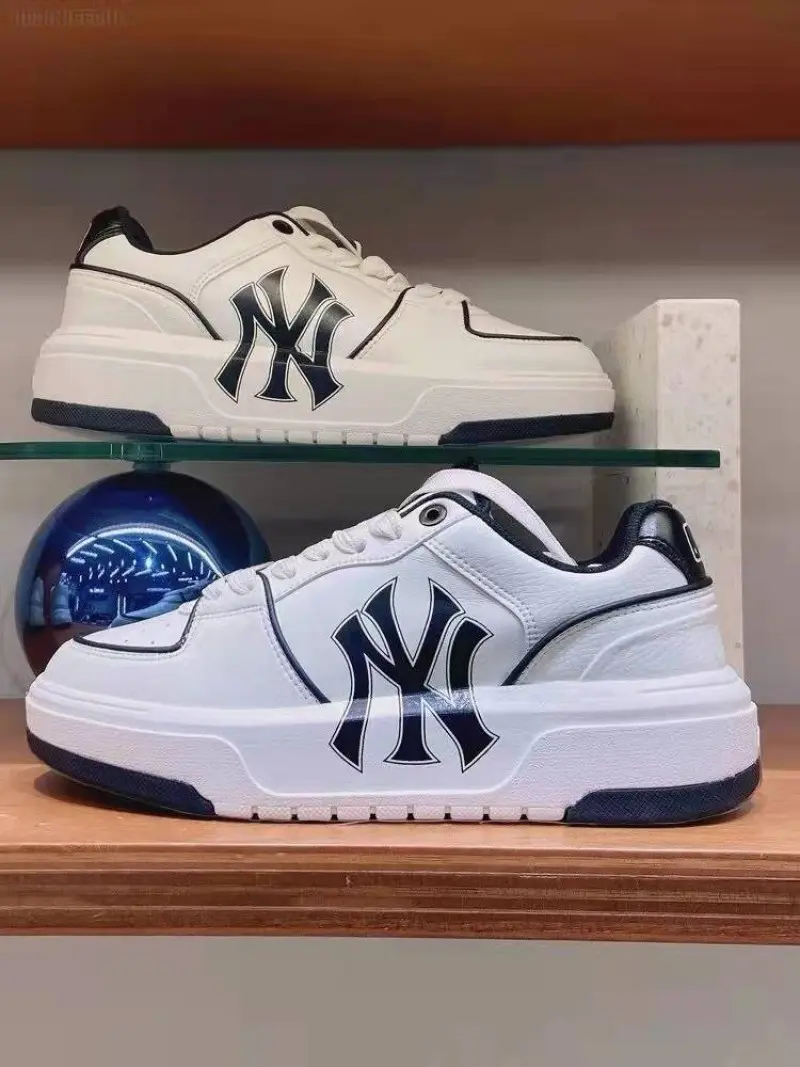 MLB CHUNKY LINER LOW WHITE BLACK - Image 2
